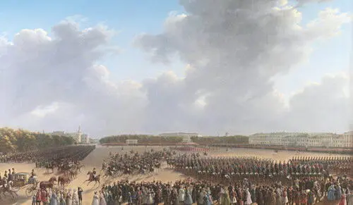 Г Г ЧернецовПарад на Царицыном лугу в СанктПетербурге в 1831 году Г Г - фото 385