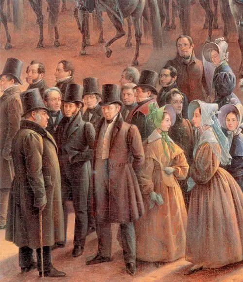 Г Г ЧернецовПарад на Царицыном лугу в СанктПетербурге в 1831 году Фрагмент - фото 386