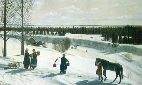 Н С КрыловРусская зима Н С КрыловРусская зима Фрагмент Н С Крылов - фото 408