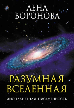 Елена Воронова Разумная Вселенная. Инопланетная письменность обложка книги