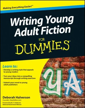 Deborah Halverson Writing Young Adult Fiction For Dummies обложка книги