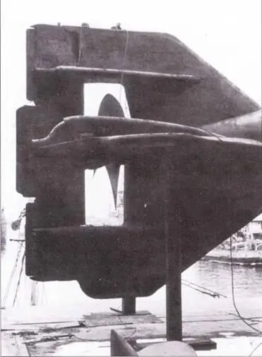 Рулевое устройство подлодки U 792 в заключительном варианте исполнения - фото 40