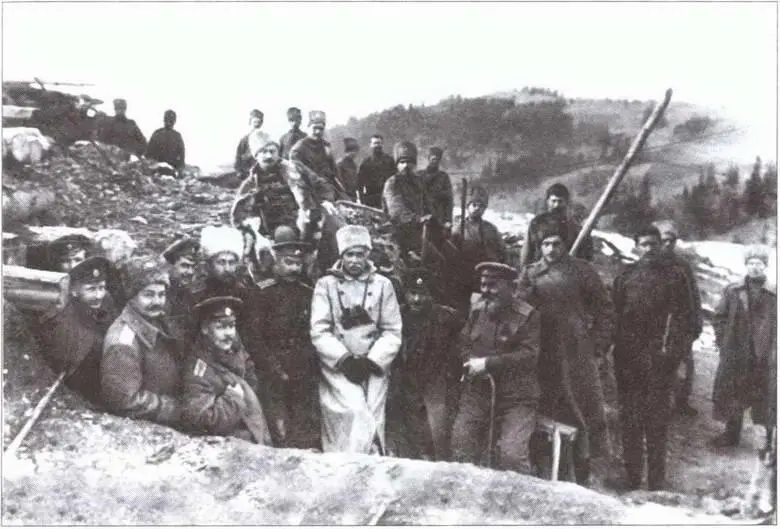 В окопах 4го батальона АЕ Снесарев и офицеры штаба - фото 6