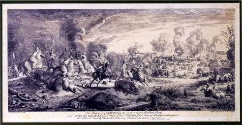 Осада Очакова 1737 г Гравюра XVIII века Русская армия вечером 27 августа - фото 12