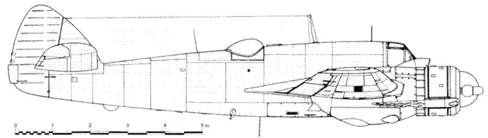 Beaufighter Mk VIF средних серий Двигатель Hercules VI установленный на - фото 142
