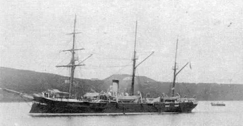 Манджур в Чифу в 1895 г Канонерская лодка Манджур - фото 68