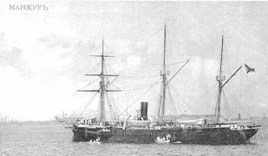 Канонерская лодка Манджур Конец 1890х гг - фото 69