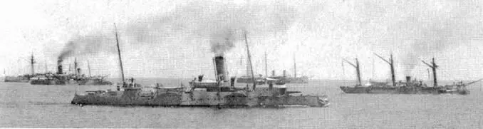 Канонерские лодки Гремящий и Отважный у Чифу в 1895 г - фото 87