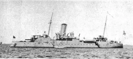 и Отважный у Чифу в 1895 г Канонерская лодка Манджур - фото 88