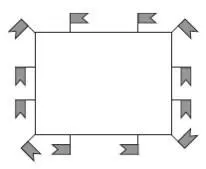 Покажите на схеме как ученики расставили 12 флагов по 5 с каждой из четырех - фото 11