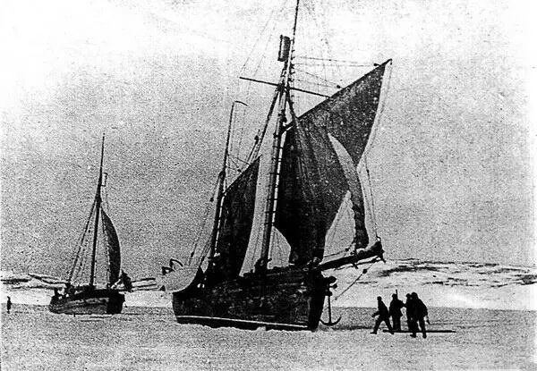 Рис 002 б Русское парусное зверобойное судно шхуна Помор на Русском - фото 6
