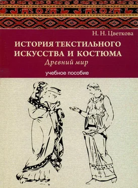 Наталья Цветкова История текстильного искусства и костюма. Древний мир. Учебное пособие обложка книги