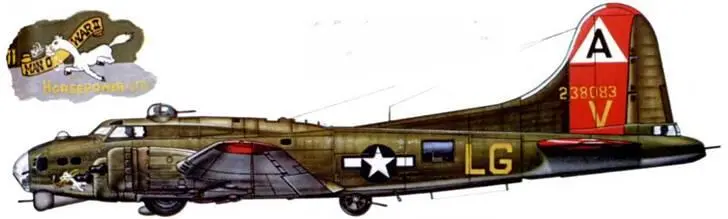 MAN О WAR II B17G25VE из 322й бомбардировочной эскадрильи 91й - фото 256