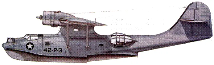 PBY5 из эскадрильи VP42 Четвертое авиакрыло ВМС Алеутские острова июнь - фото 224