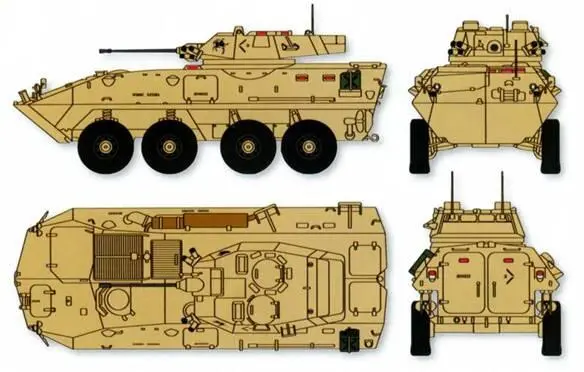 Боевая бронированная машина LAV25 Предусматривалась установка нескольких ПУ - фото 5