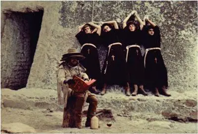 Captured monks watch a bandit read the Bible From El Topo The lineup - фото 44
