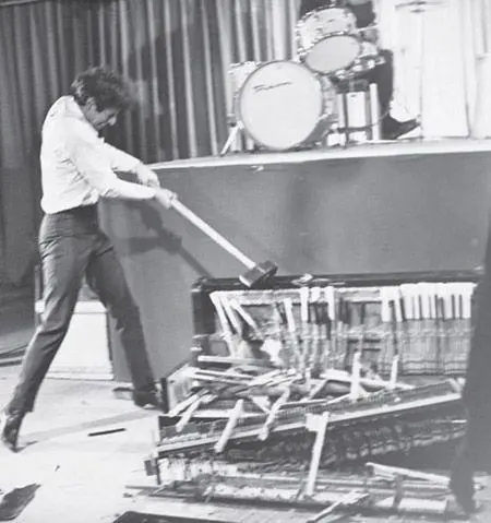 Smashing a piano on Mexican television in 1969 Destruction and - фото 20