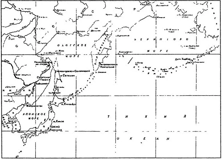 Карта 22 Дальневосточный морской театр Да и военногеографические - фото 93