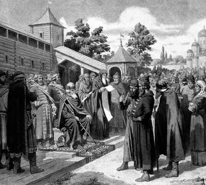 Чтение народу Русской Правды в присутствии великого князя Ярослава С картины - фото 20