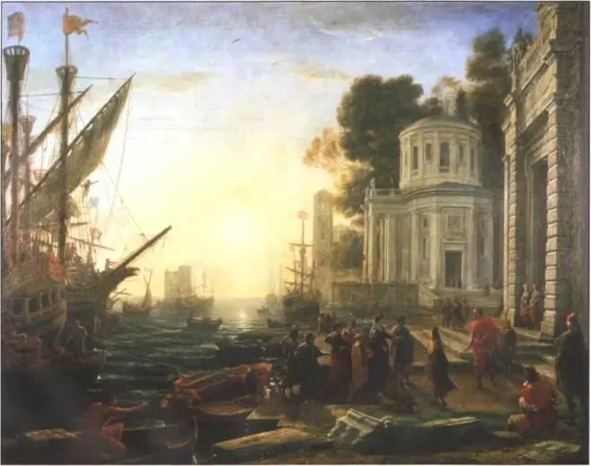 Клод Лоррен 16001682 Прибытие Клеопатры в Таре 1642 Холст масло 117x148 - фото 44