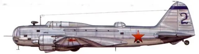 Голубая двойка ДБ3М ранней постройки из дальнебомбардировочного авиаполка - фото 153