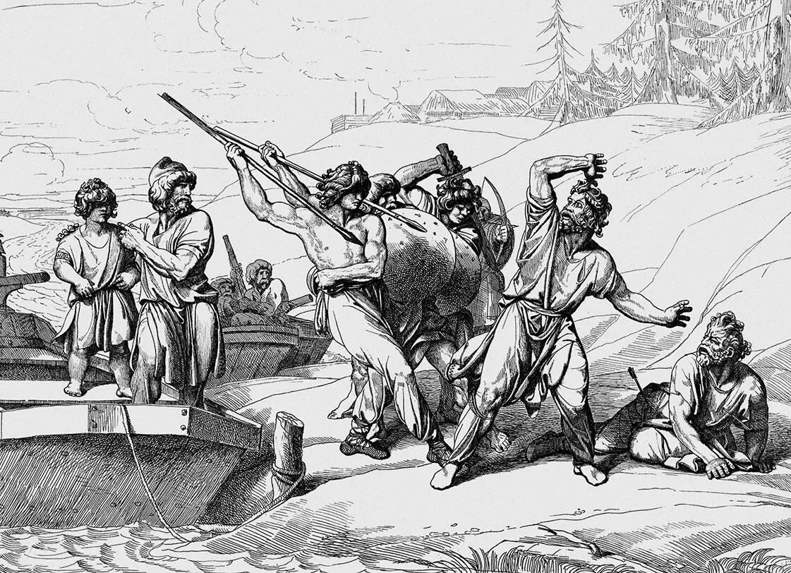 Смерть Аскольда и Дира Гравюра 1839 г ФА Бруни Когда славяне жили уже - фото 7