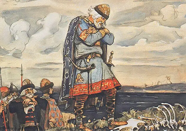 Олег у костей коня ВМ Васнецов Кончина Олега ФА Бруни Это не - фото 10