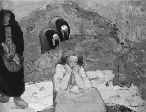 Поль Гоген Сбор винограда в Арле с бретонскими женщинами Человеческие - фото 41