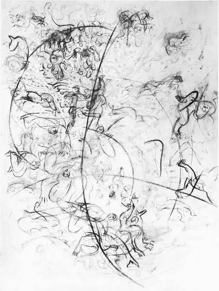 Александра Корсакова Мотив из Достоевского 1970е Бумага карандаш - фото 63