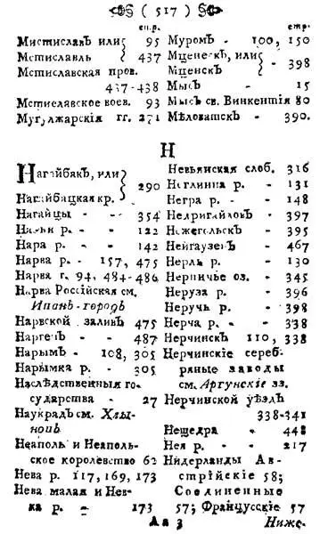 Рис 38 Страница из указателя географических имен к Географическому описанию - фото 38