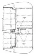 Горизонтальное оперение с болтам и X для крепления шайб вертикального - фото 133