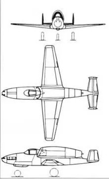 Arado E 580 BIohm Voss P 211 К моменту создания He 162 фирма Хейнкель - фото 3