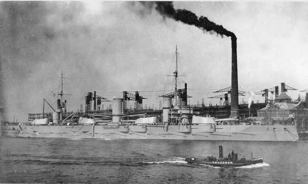 Линейный корабль Севастополь покидает Балтийский завод Июль 1914 г - фото 98