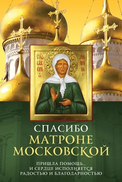 Елена Владимирова Спасибо Матроне Московской обложка книги