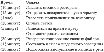 Затем когда вы будете выполнять каждую задачу засеките время и запишите - фото 29
