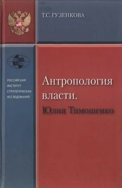 Тамара Гузенкова Антропология власти. Юлия Тимошенко обложка книги