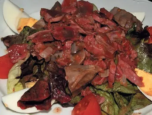 Утиная грудка запеченная под соусом Филе курицы запеченное с ветчиной - фото 3