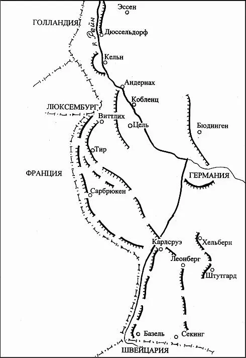 Позиция Бранденбурга и Зигфрида Кроме мелких сооружений у Страсбурга на - фото 1