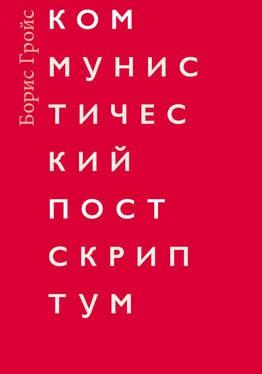 Борис Гройс Коммунистический постскриптум обложка книги