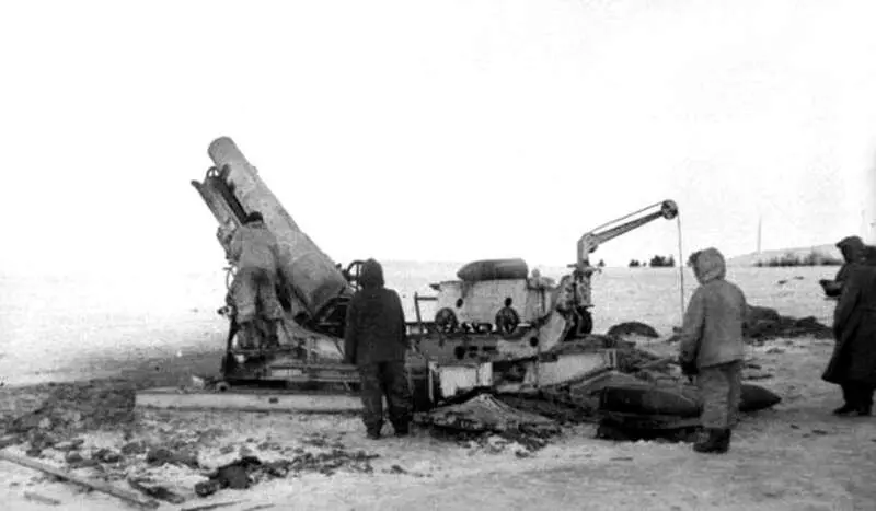80мм мортира 601 f на позиции Обращает на себя внимание расположение орудия - фото 20