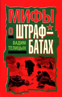 Вадим Телицын Мифы о штрафбатах обложка книги