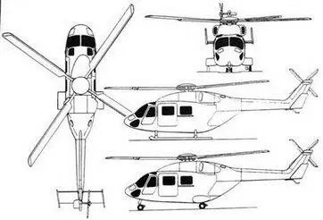 Схема вертолета ALH Оборудование включает доплеровскую навигационную систему - фото 28