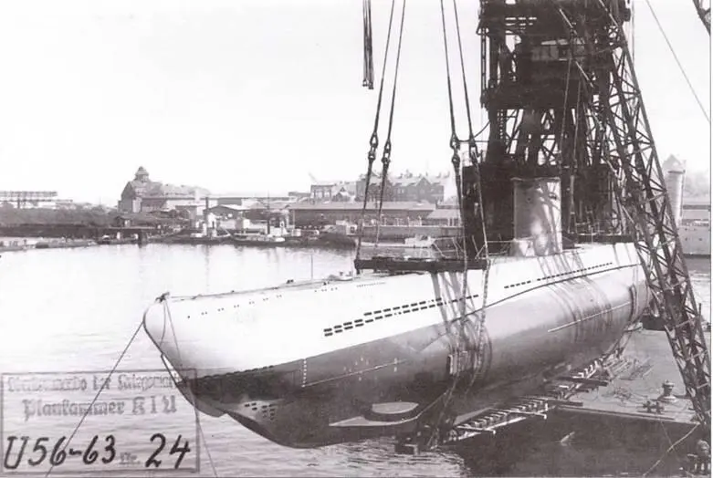 Подъём на стапель U 60 в бассейне верфи Дойче Верке Киль 1 июля 1939 г - фото 52