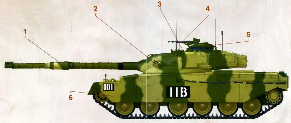 Чифтен Мк 5 Основной боевой танк Чифтен Мк 5 Полигон BATUS 1980е годы - фото 8