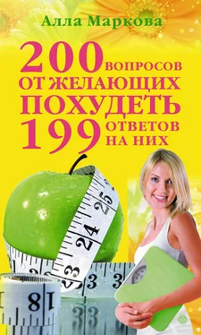 Алла Маркова 200 вопросов от желающих похудеть и 199 ответов на них обложка книги