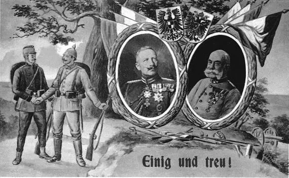 Австрийская открытка Братство по оружию Австровенгерский полевой - фото 21