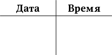 2 Запишите сегодняшнюю дату в левой колонке 3 С помощью часов с секундной - фото 6