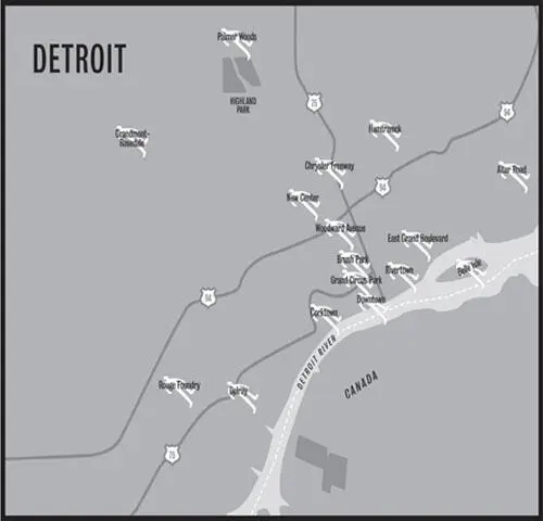 Detroit The name comes from les étroits the narrows for the river - фото 1