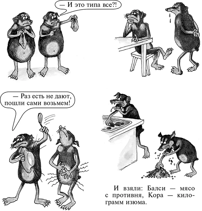 По поводу несанкционированного поедания мяса и изюма Балси и Кора заявили - фото 31