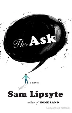 Sam Lipsyte The Ask обложка книги